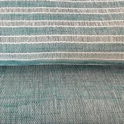 Paire de voilages étamine rayée céladon 60x90cm pour une décoration élégante