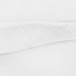 Paire de Voilages Étamine Unie 60x160cm en Blanc, Prêts à Poser - Dylrev