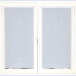 Paire de Voilages Étamine Unie 60x160cm en Blanc, Prêts à Poser - Dylrev