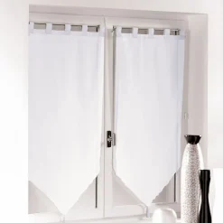 Paire de Voilages "Voiline" 60x90cm Blanc