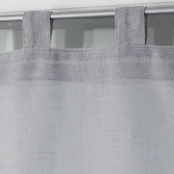 Paire de Voilages "Zazy" 60x160cm Gris