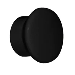 Paire d'embouts de tringle en forme de bouchon (Diam. 20 mm - Noir)