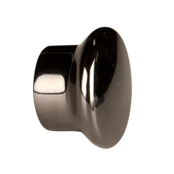 Paire d'embouts de tringle en forme de bouchon (Diam. 20 mm - Gris Foncé)