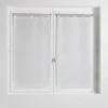 Paire droite anneaux 2 x 60 x 160 cm voile tisse milza Blanc