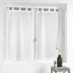 Paire droite passants 2 x 60 x 120 cm maille odilia Sans