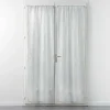 Paire droite passe tringle 2 x 70 x 200 cm voile sable applique filiane Blanc