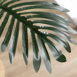Palmier areca artificiel H.190 cm plante artificielle tropicale 30 grandes feuilles grand réalisme pot inclus vert
