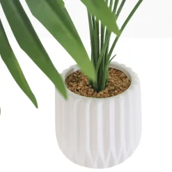 Palmier artificiel pot blanc 68cm