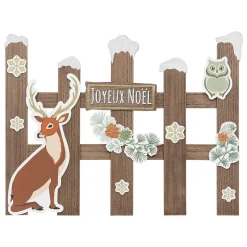 Pancarte bois cloture renn l78 - feeric lights & christmas