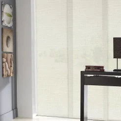 Panneau japonais lin chiné blanc 45x260 cm