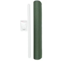 Panneau japonais occultant uni vert kaki l.45 x H.260cm Madeco