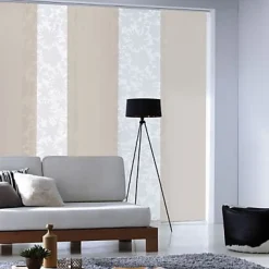 Panneau japonais Rondo dévoré blanc l.45 x H.260cm Madeco