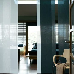 Panneau japonais tamisant Madeco Luxe noir l.45 x H.260 cm