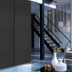 Panneau japonais tamisant Madeco Luxe noir l.45 x H.260 cm