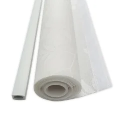 Panneau japonais tamisant fleuri blanc l.45 x H.260cm Madeco