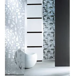 Panneau japonais tamisant Madeco uni gris l.45 x H.260 cm