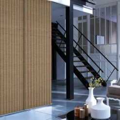 Panneau japonais tamisant en toile de jute beige l.45 x H.260cm Madeco
