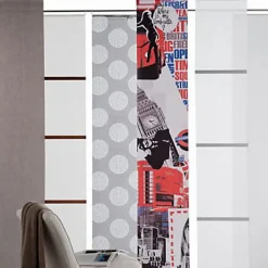 Panneau japonais tamisant Madeco blanc l.45 x H.260 cm