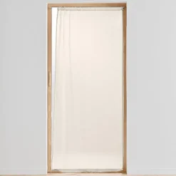 Panneau Passe Tringle 90 x 200 cm Voile Tisse Carlin beige