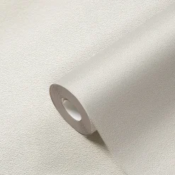 Papier peint à peindre vinyle intissé texturé blanc L. 2500 x l. 106 cm GoodHome Wampi