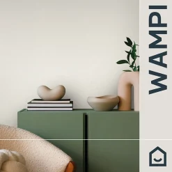 Papier peint à peindre vinyle intissé texturé blanc L. 2500 x l. 106 cm GoodHome Wampi