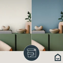 Papier peint à peindre vinyle intissé texturé blanc L. 2500 x l. 106 cm GoodHome Laurus