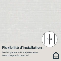 Papier peint à peindre vinyle intissé texturé blanc L. 2500 x l. 106 cm GoodHome Laurus