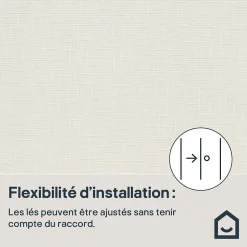 Papier peint à peindre vinyle intissé texturé blanc L. 2500 x l. 106 cm GoodHome Laurus