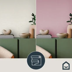 Papier peint à peindre vinyle intissé texturé blanc L. 2500 x l. 106 cm GoodHome Laurus