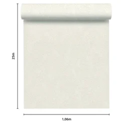 Papier peint à peindre vinyle intissé texturé blanc L. 2500 x l. 106 cm GoodHome Liatris