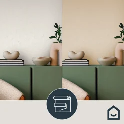 Papier peint à peindre vinyle intissé texturé feuillage blanc L. 2500 x l. 106 cm GoodHome Beeston