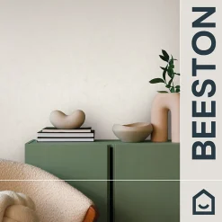 Papier peint à peindre vinyle intissé texturé feuillage blanc L. 2500 x l. 106 cm GoodHome Beeston