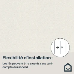 Papier peint à peindre vinyle intissé, texturé L.1000 x l.53cm, GoodHome Wampi
