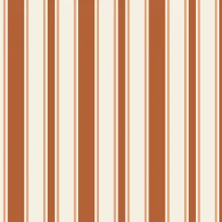 Papier peint à rayures Charles - Marron - Marron