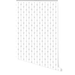 Papier peint adhésif boheme flèches gris et blanc en vinyle lavable et amovible - 1 rouleau 50x300 cm - Decochic