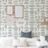 Papier peint adhésif clair de lune vert en vinyle lavable et amovible - 1 rouleau 50x300 cm - Decochic