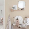 Papier peint adhésif style scandinave sable et blanc en vinyle lavable et amovible - 1 rouleau 50x300 cm - Decochic