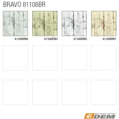 Papier peint aspect bois EDEM 81108BR07 papier peint gaufré à chaud avec dos intissé légèrement texturé au style shabby chic mat c