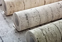 Papier peint aspect bois EDEM 81108BR05 papier peint gaufré à chaud avec dos intissé légèrement texturé au style shabby chic mat b