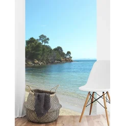 Papier peint bord de mer 250 cm X 96 cm avec rochers panoramique