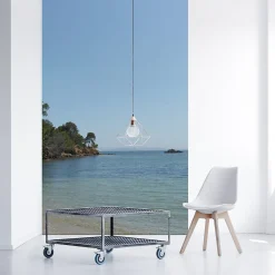 Papier peint bord de mer 250 cm X 96 cm avec rochers panoramique