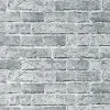 Papier peint design vintage rustique EDEM 583-26 aspect mur de briques gris granit