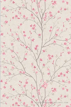 Papier peint expansé sur intissé Fleur L.10.05 x l.0.53 m. - Réf. SP15559