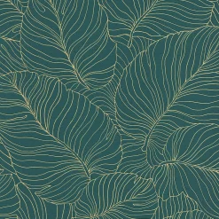 Papier peint expansé vinyle sur intissé Isa vert L.1005 x l.53 cm Grandeco