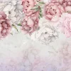 Papier Peint Fleurs Rose Pivoines Intissé Panoramique 350x250 cm - Colle Inclus - Chambre et Salon - Moderne Papier Peint