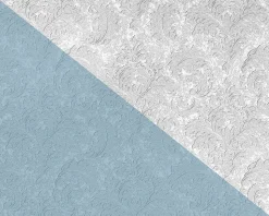 Papier peint floral EDEM 83006BR60 Papier peint intissé à peindre texturé avec des ornements mat blanc