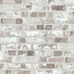 Papier peint imitation brique vinyle sur intissé Givry GoodHome beige rosé