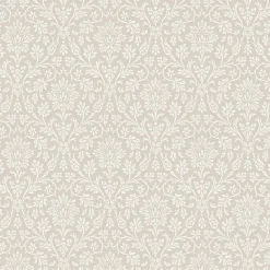Papier peint intissé Annecy imprimé damassé gris L.1000 x l.52cm Laura Ashley