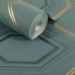 Papier peint intissé art déco géométrie 3D WOW
