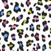 Papier peint intissé Big cat tutti fruitti imprimé léopard multicouleurs L.1000 x l.52cm Envy